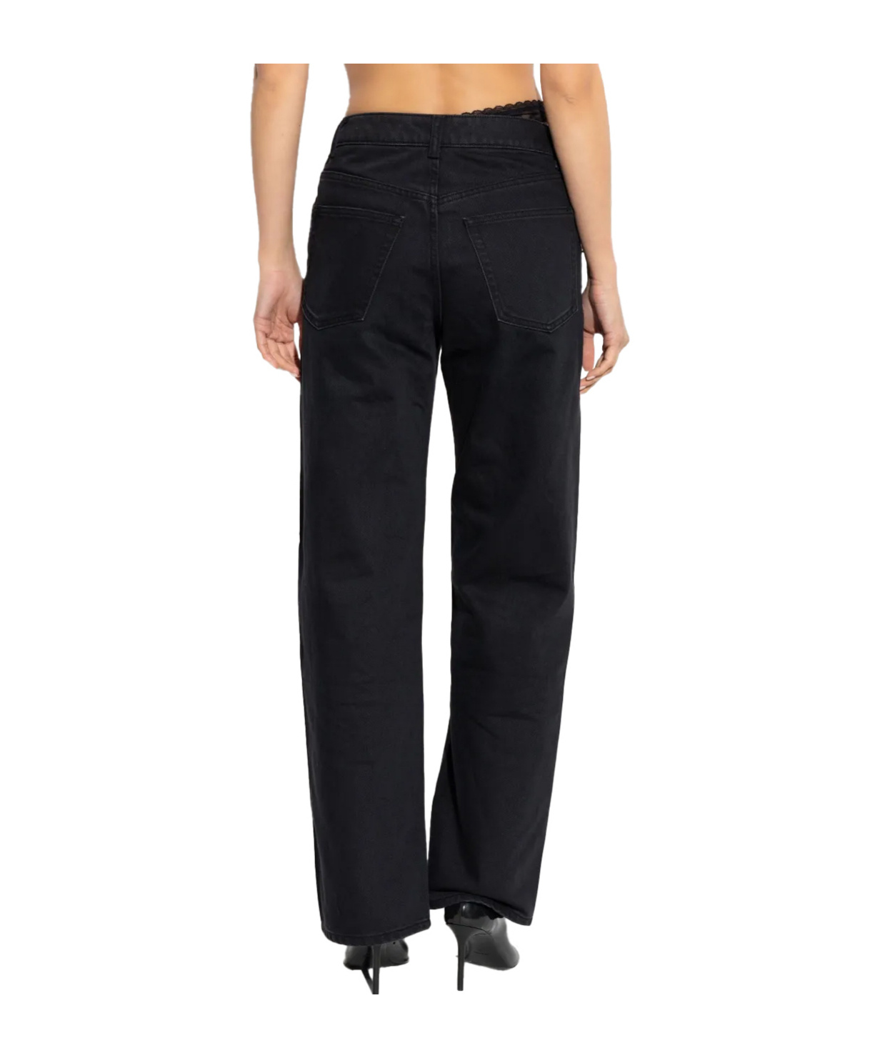 Alexander Wang Waistband Trousers In Black
