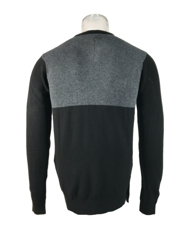 ARMANI JEANS LONG-SLEEVED CONTRASTING SWEATER
