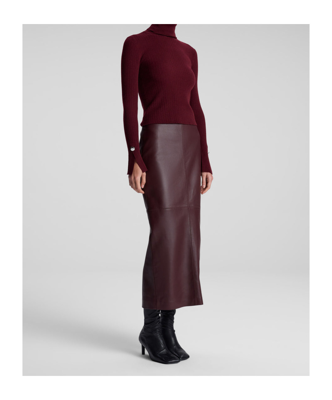 A.l.c Zippered Skirt In Brown