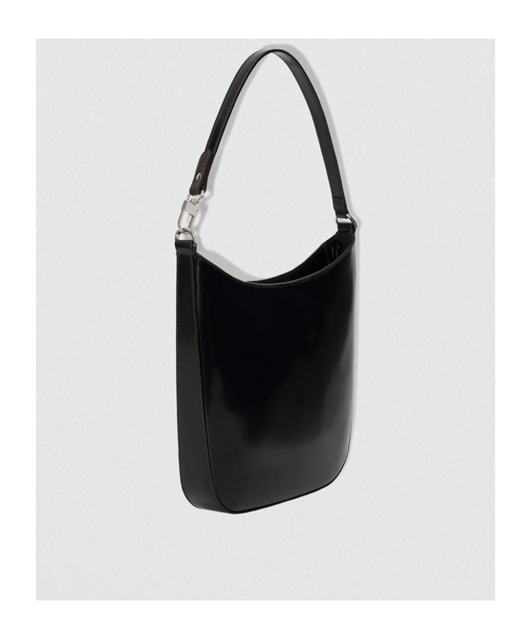 By Far Logo Shoulder Bag In Black