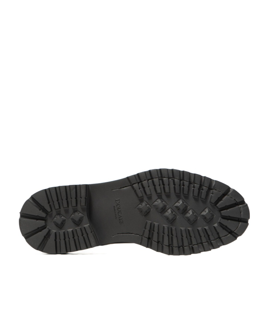Doucal's Double-buckle Monk Shoes In Black