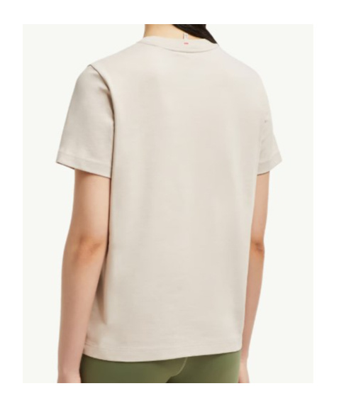 Moncler Logo Cotton T-shirt In Neutral