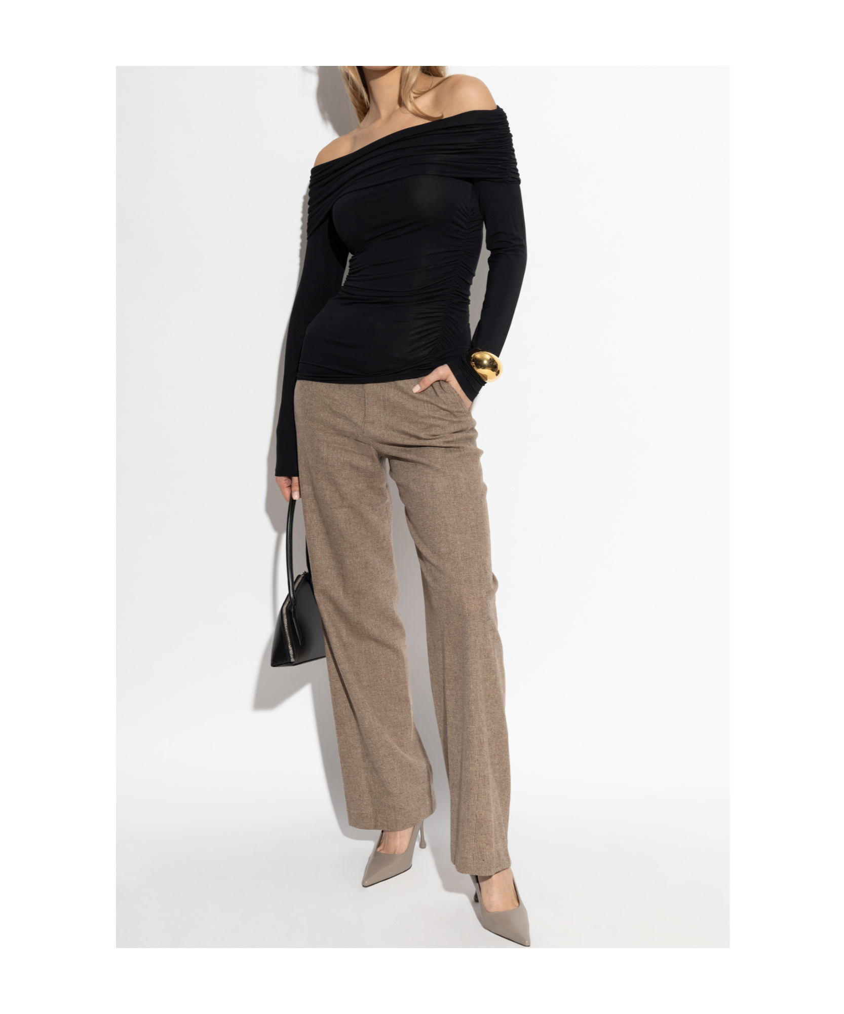 Rag & Bone Strapless Top In Black