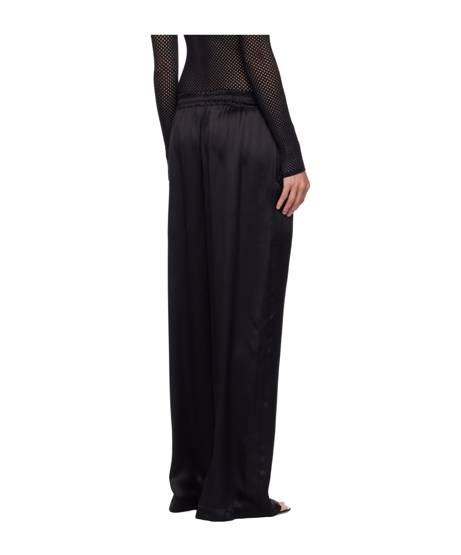 Wardrobe.nyc Elastic Waist Casual Pants In Black