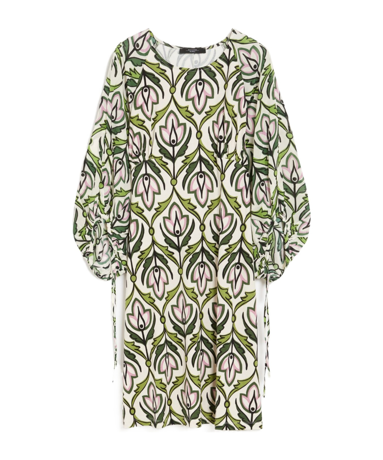 Weekend Max Mara Floral Pattern Dress In White