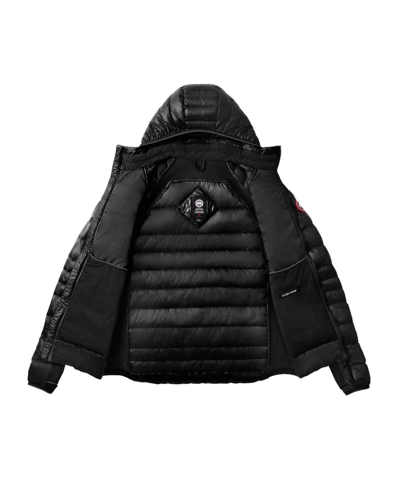 Canada Goose Black Hybridge Lite Padded Jacket In Black
