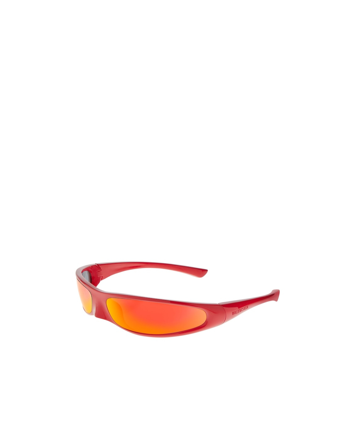 Balenciaga Blade Rectangular Sunglasses In Red