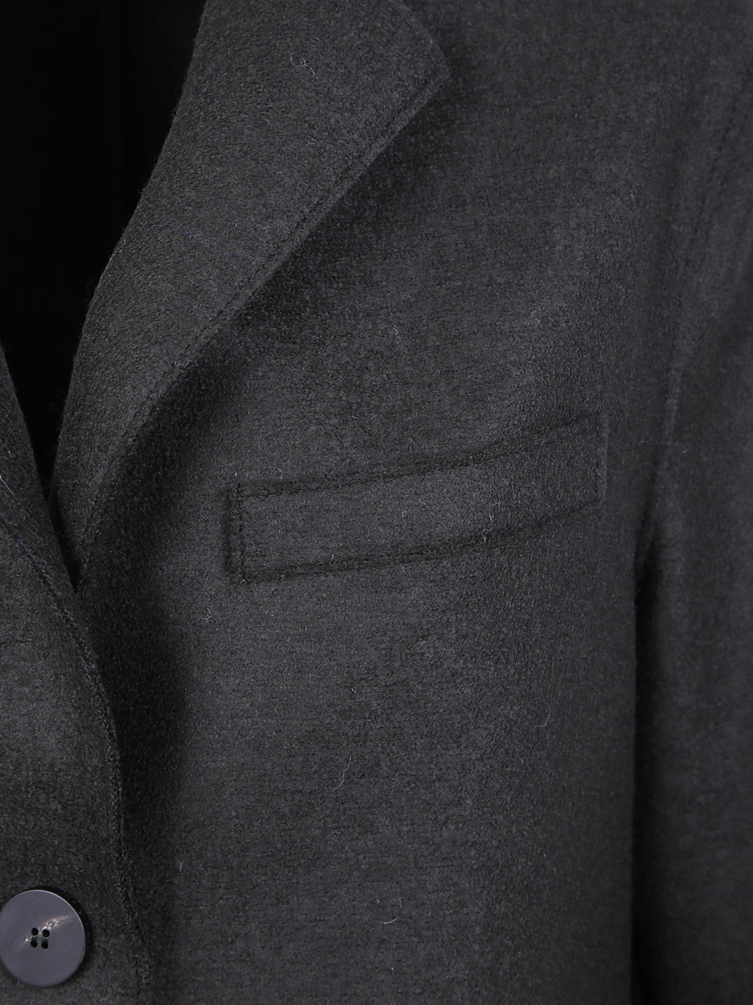 Harris Wharf London Button-fastening Wool Coat In Gray