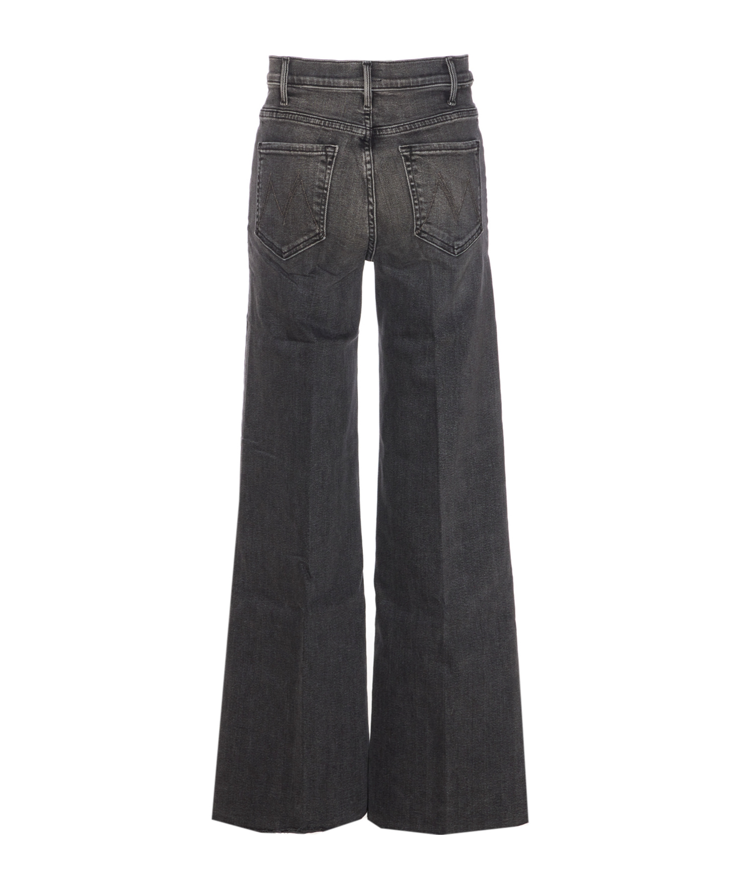 Mother The Patch Pocket Twister Sneak Up In Smoke Straight Jean In Black