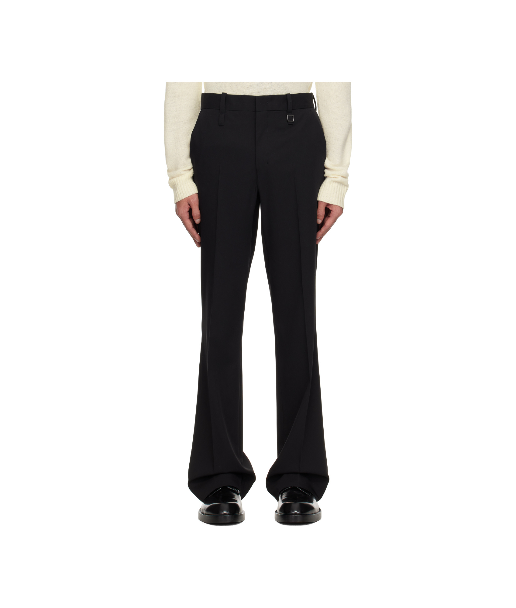 Wooyoungmi Belt Loops Slacks In Black