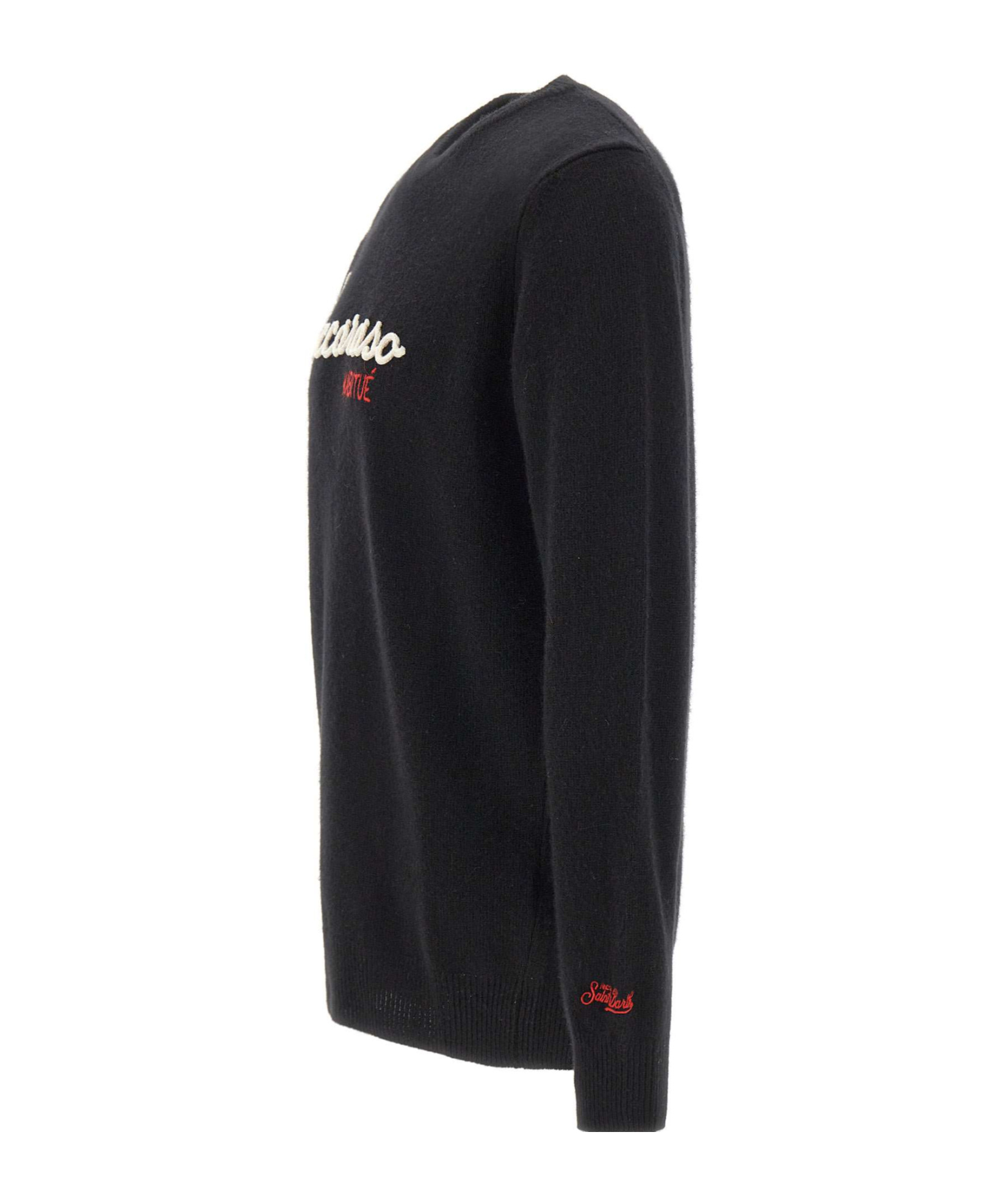 Mc2 Saint Barth Long-sleeved Sweater In Blue