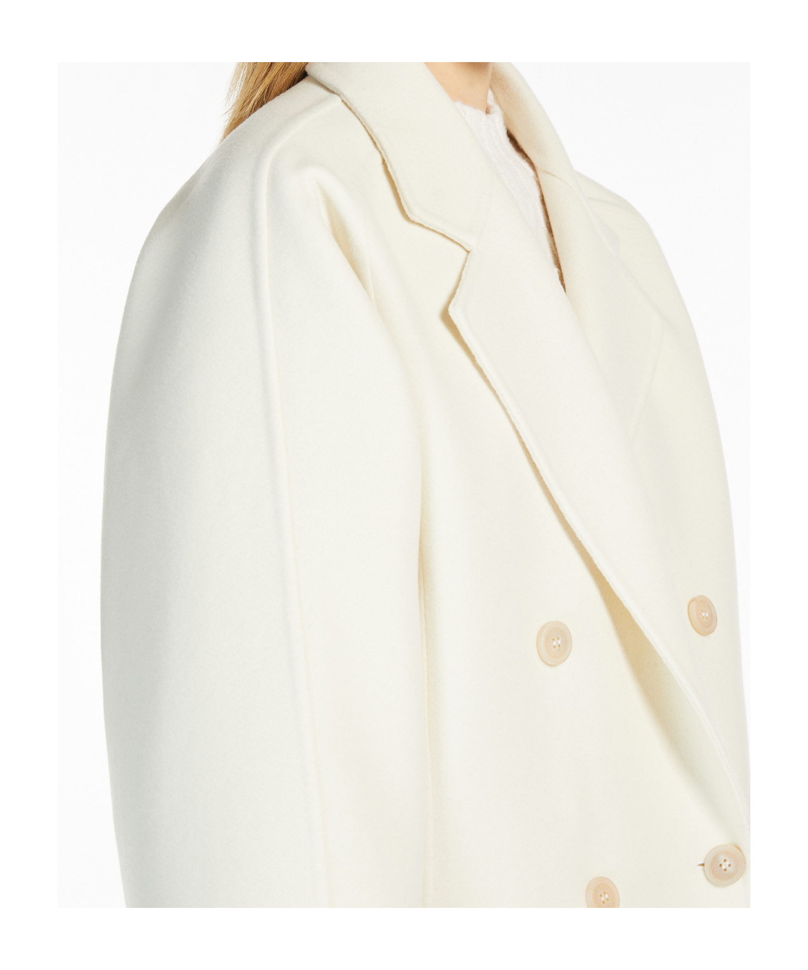 Max Mara Orma Coat In White