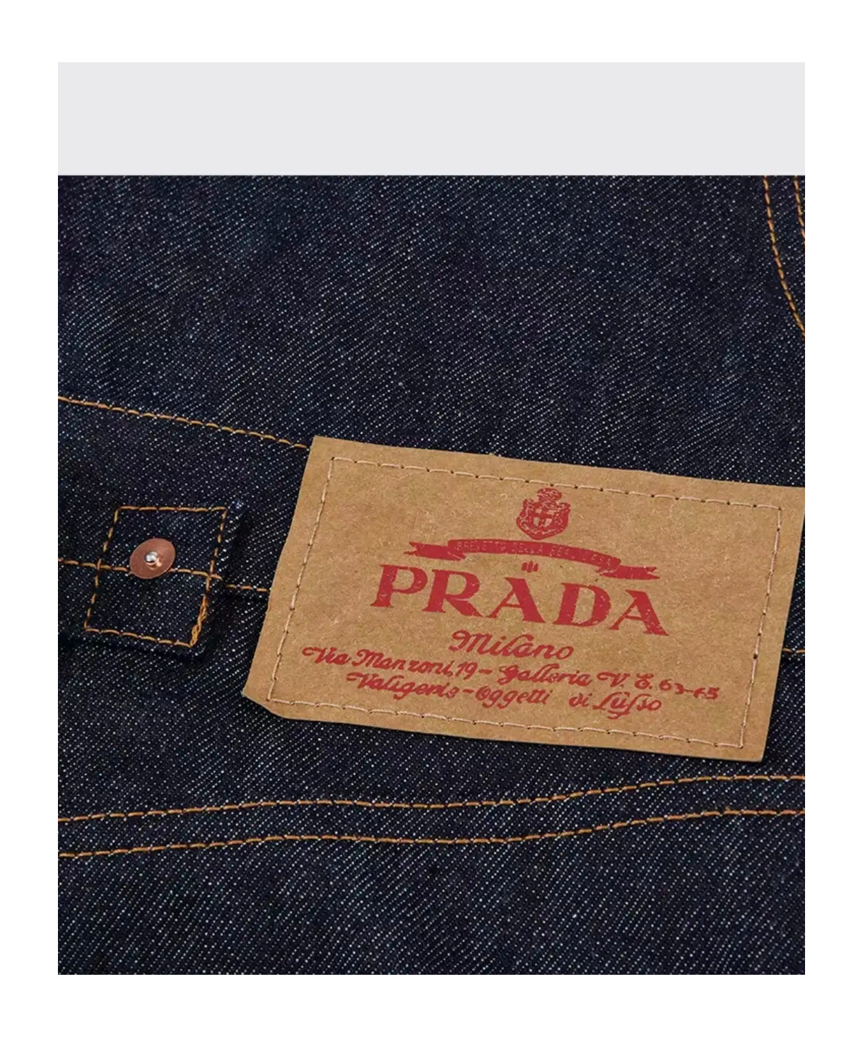 Prada Triangle Logo Jumpsuit In Blue