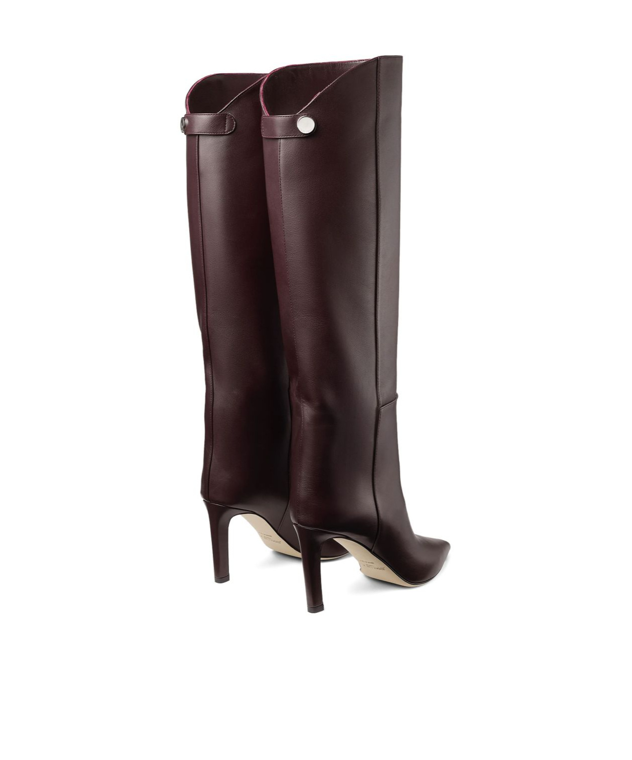 Jimmy Choo Alizze 85mm Leather Boots In Black