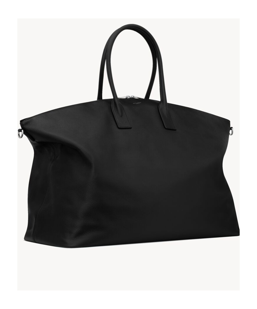 Saint Laurent Giant Bowling Tote In Grained Leather