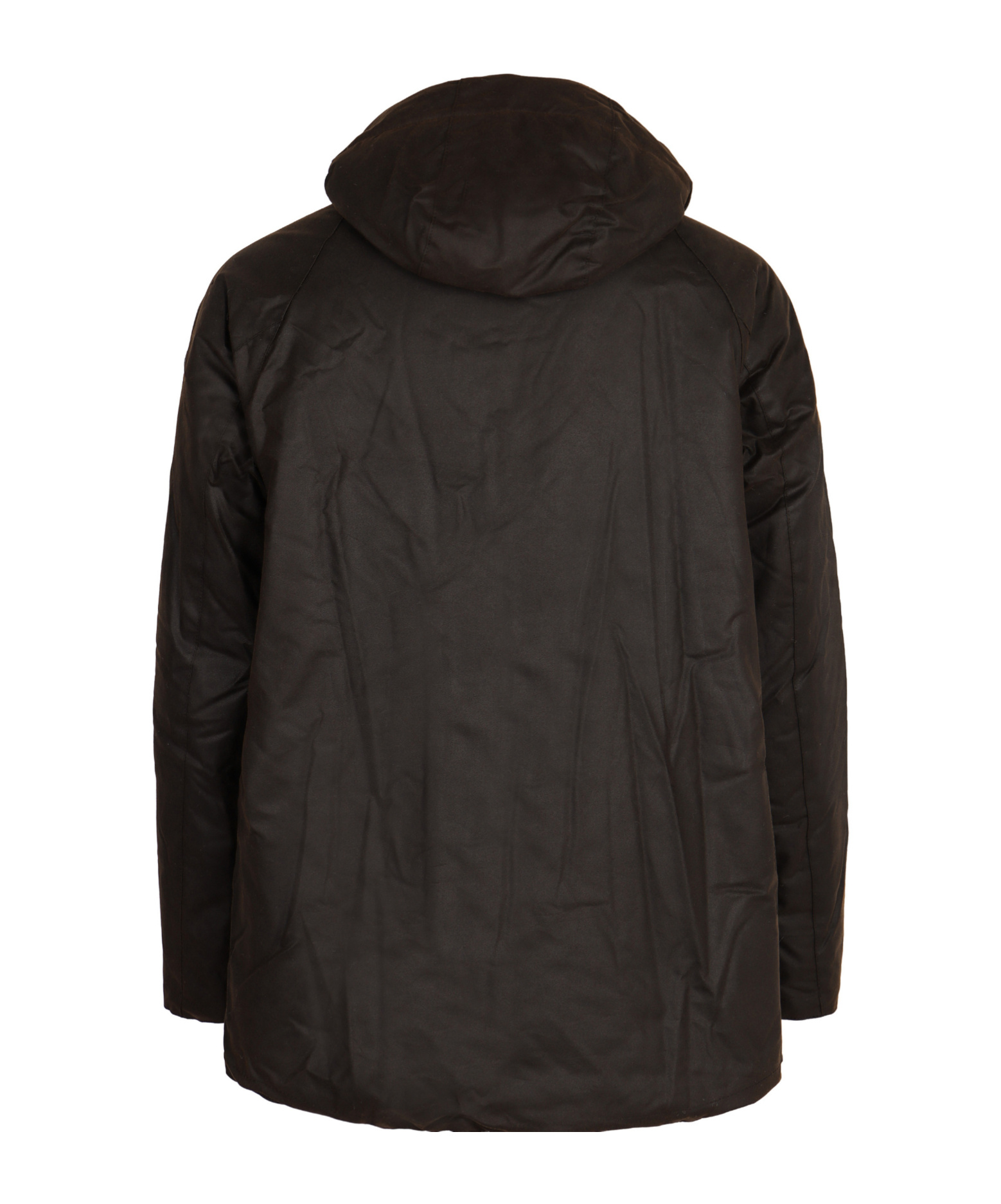 Barbour Beaufort Cotton Hooded Coat In Black