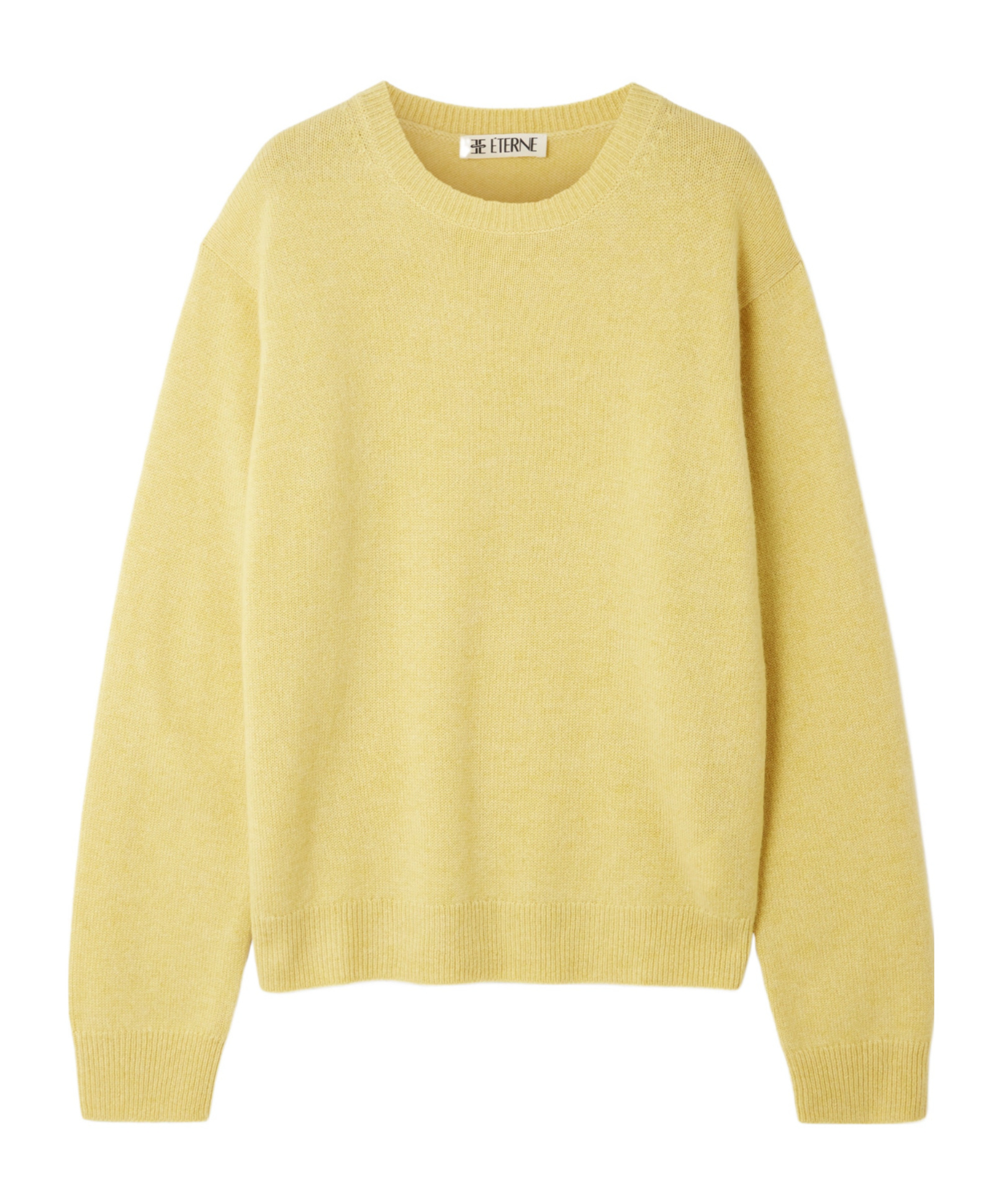 Éterne Casual Long-sleeve Sweater In Yellow