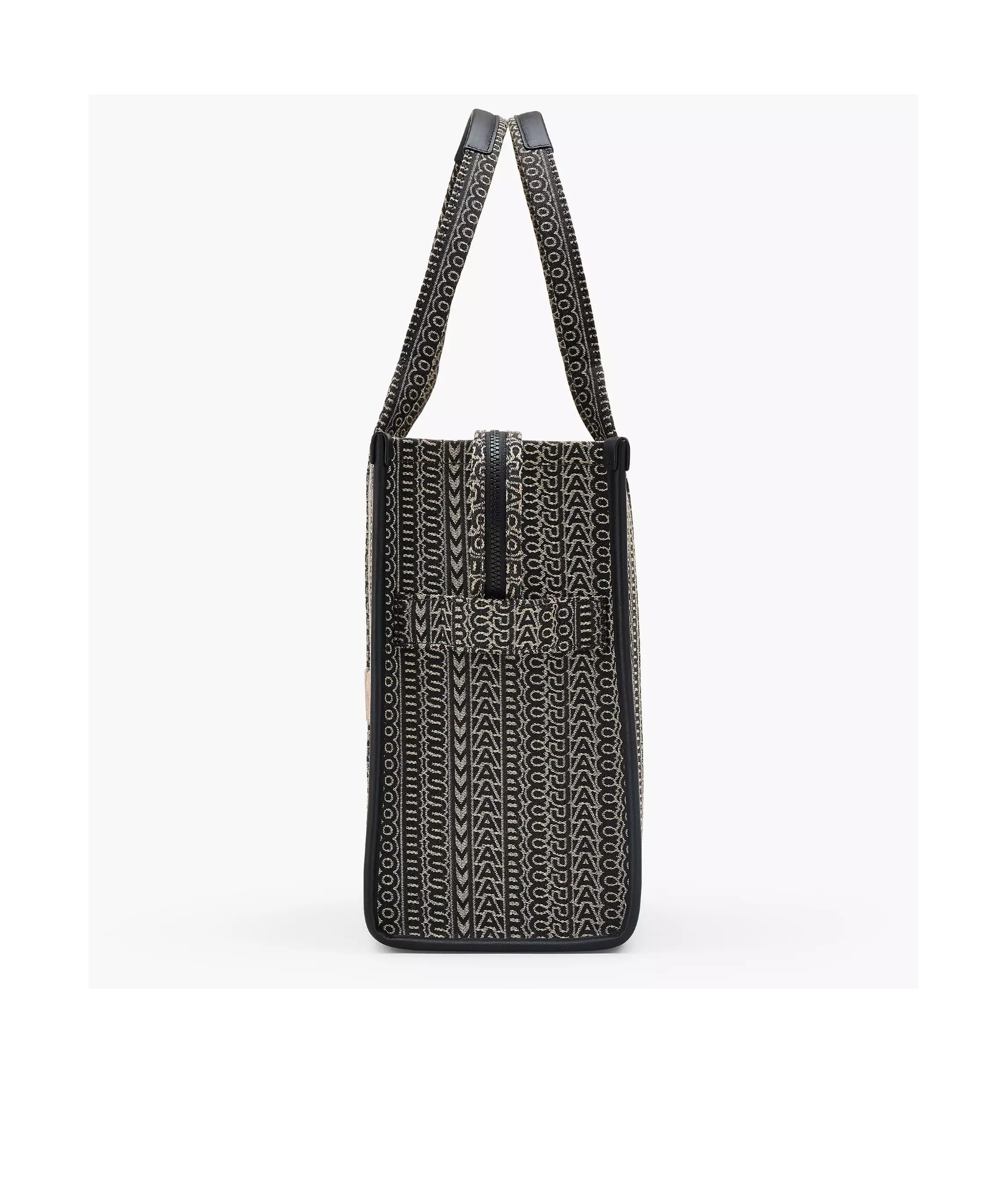 Marc Jacobs Sac Cabas The Monogram Jacquard Large Tote Bag In Black