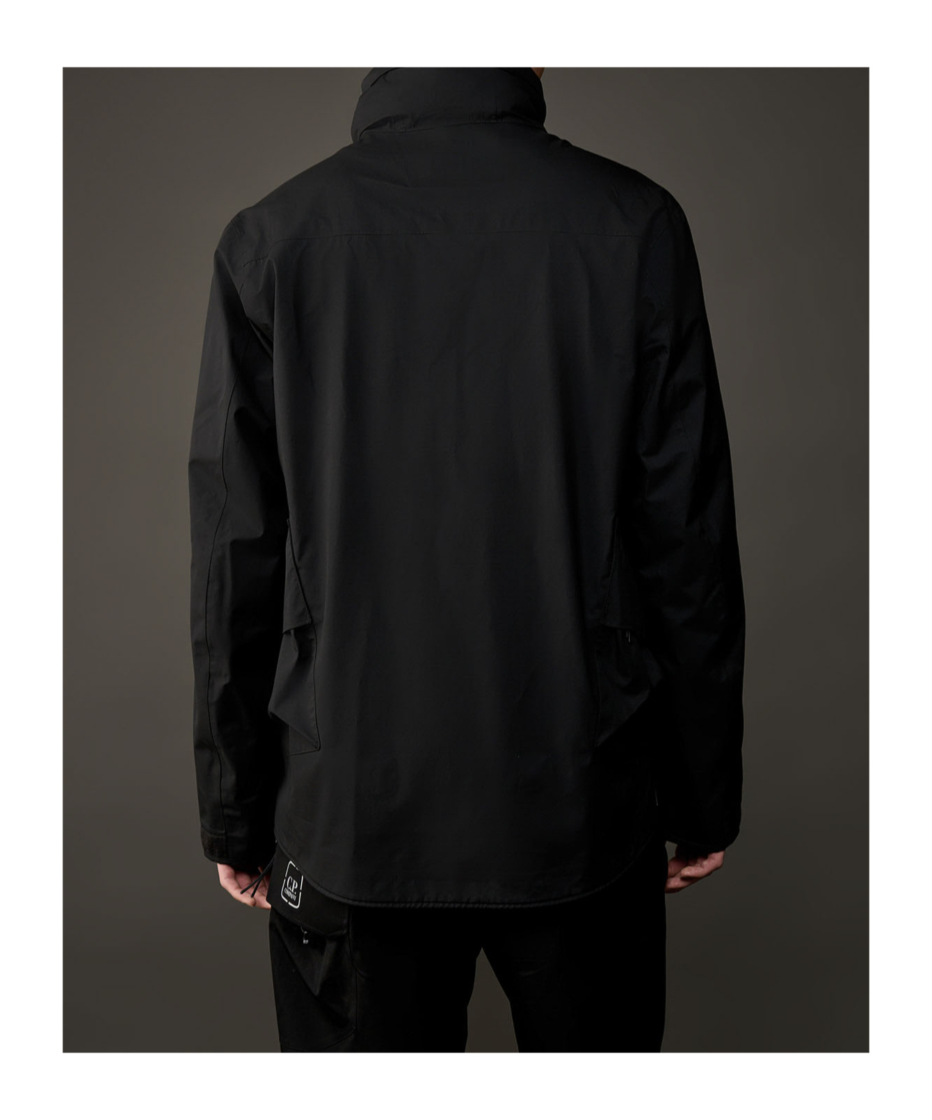 C.p. Company C.p.company Technical Fabric Jacket With Internal Removable Down Jacket In Black