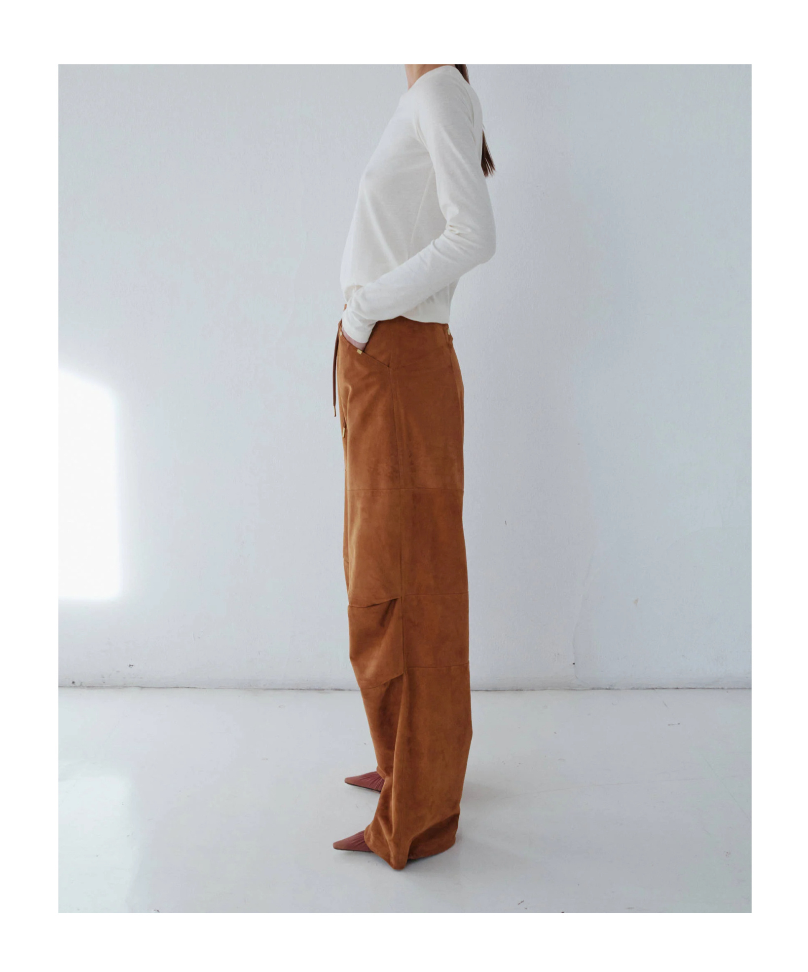 Darkpark Pleat Detail Track Pants In Brown