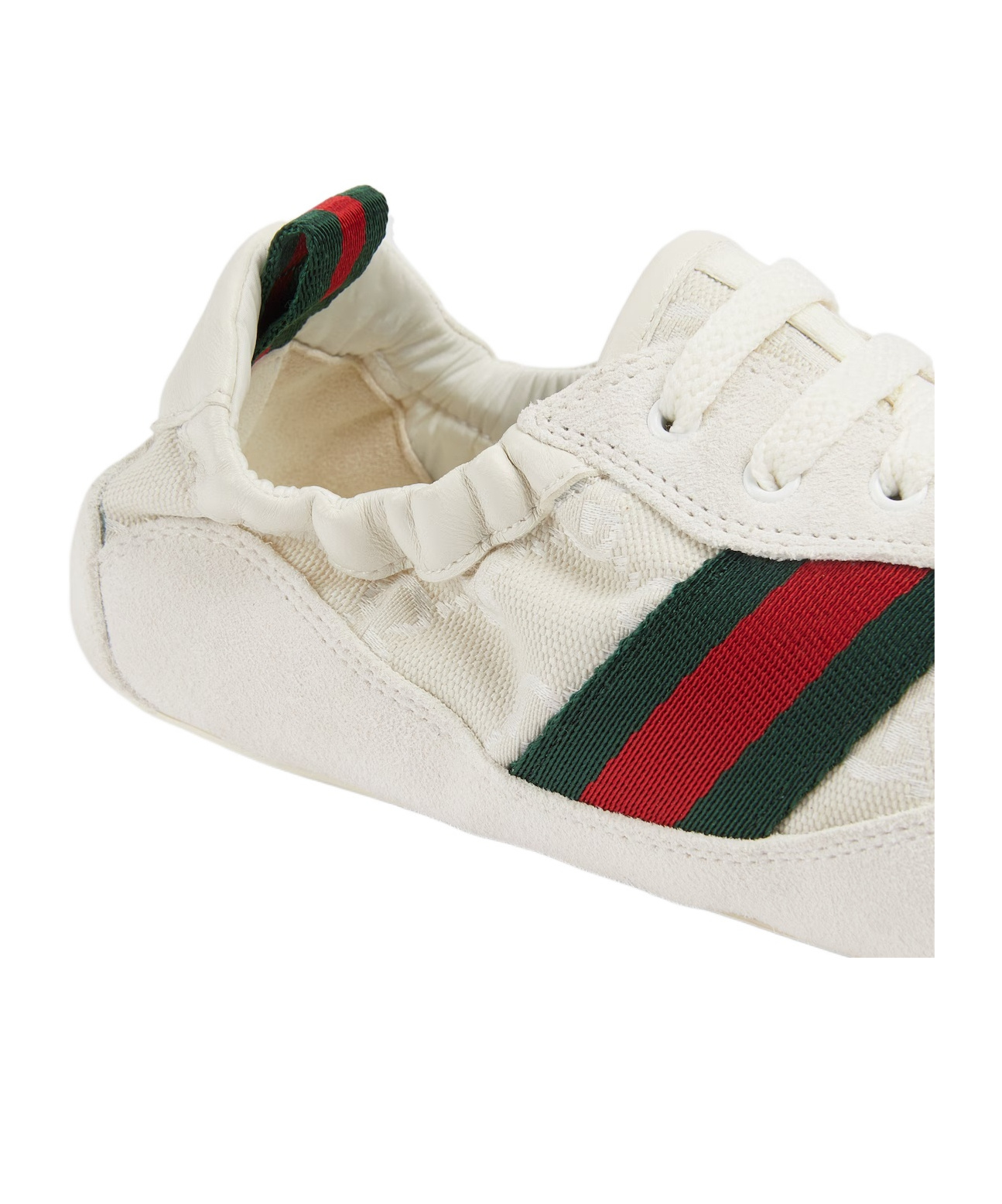Gucci Cream Calf Leather Bos Taurus Low Top Sneakers In Neutral