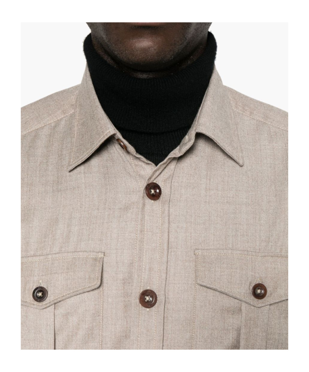 Pt01 Long-sleeve Shirt In Brown