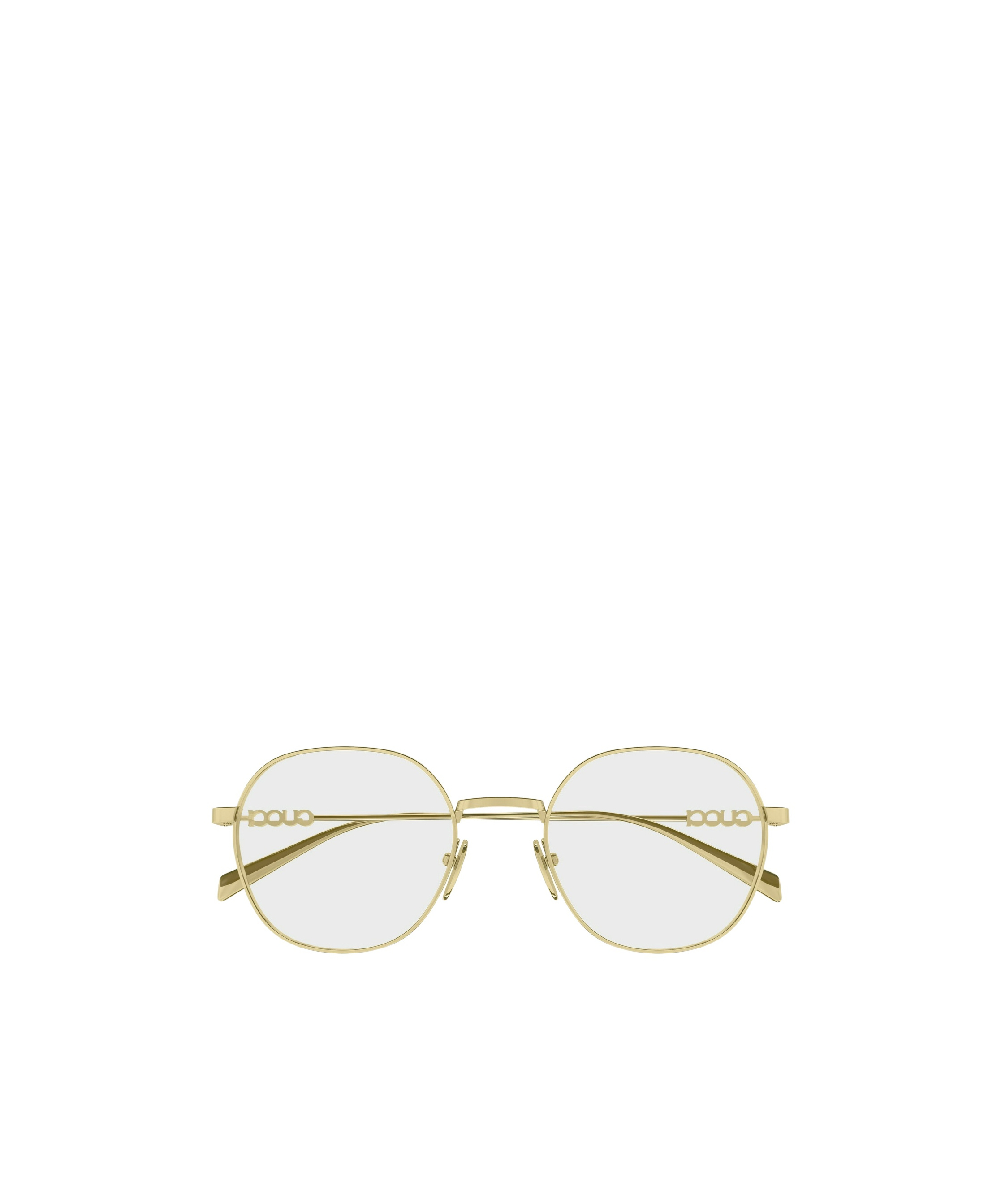 Gucci Geometric Frame Plain Mirror In Gold