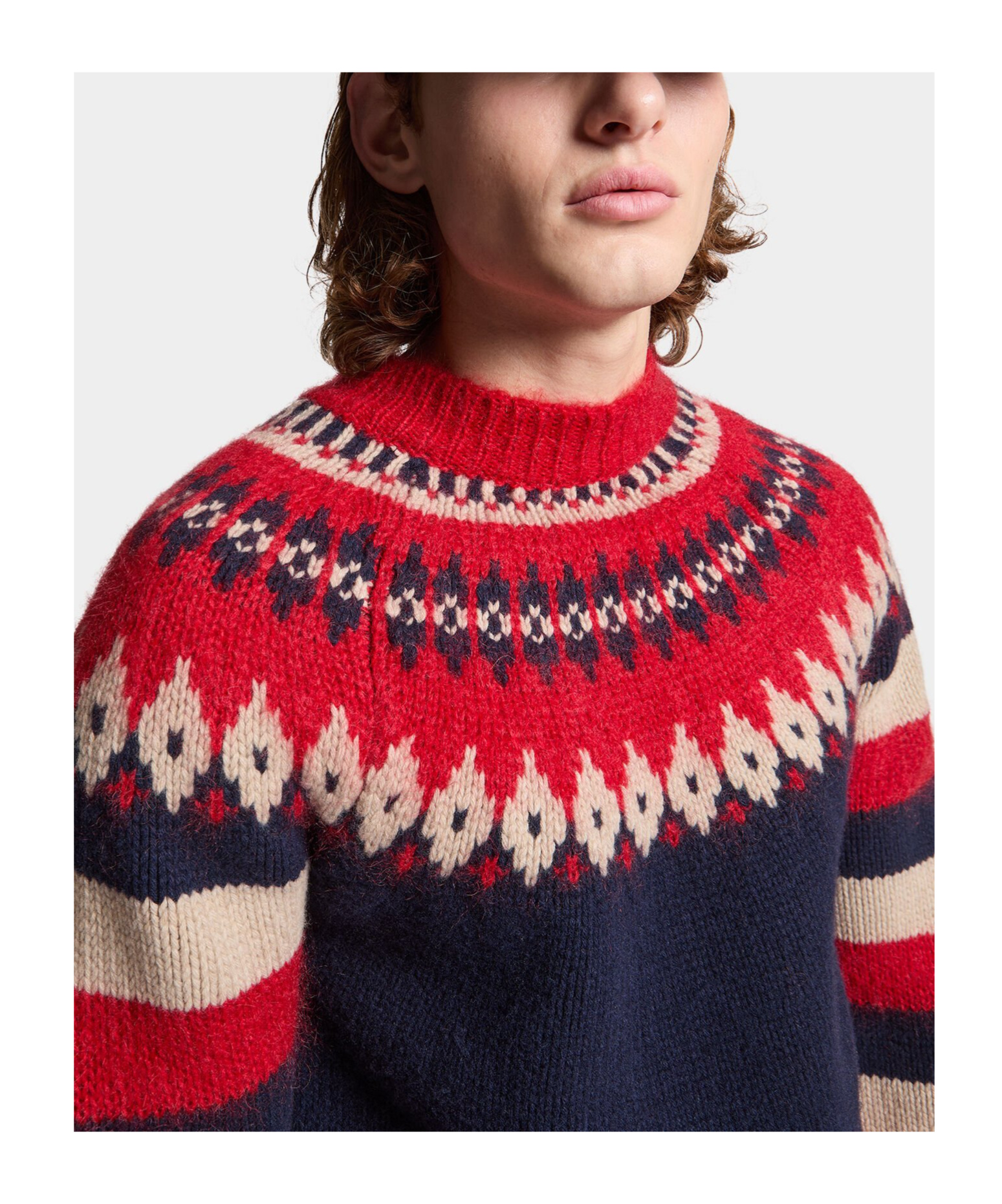 Dsquared2 Intarsia-knit Design Jumper In Black