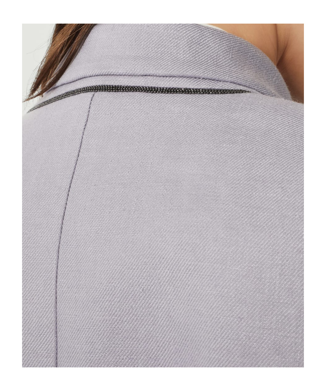 Brunello Cucinelli Gabardine Blazer In Gray