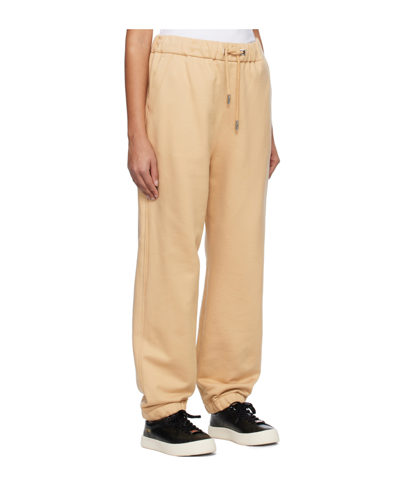 Wooyoungmi Beige Drawstring Lounge Pants In Brown