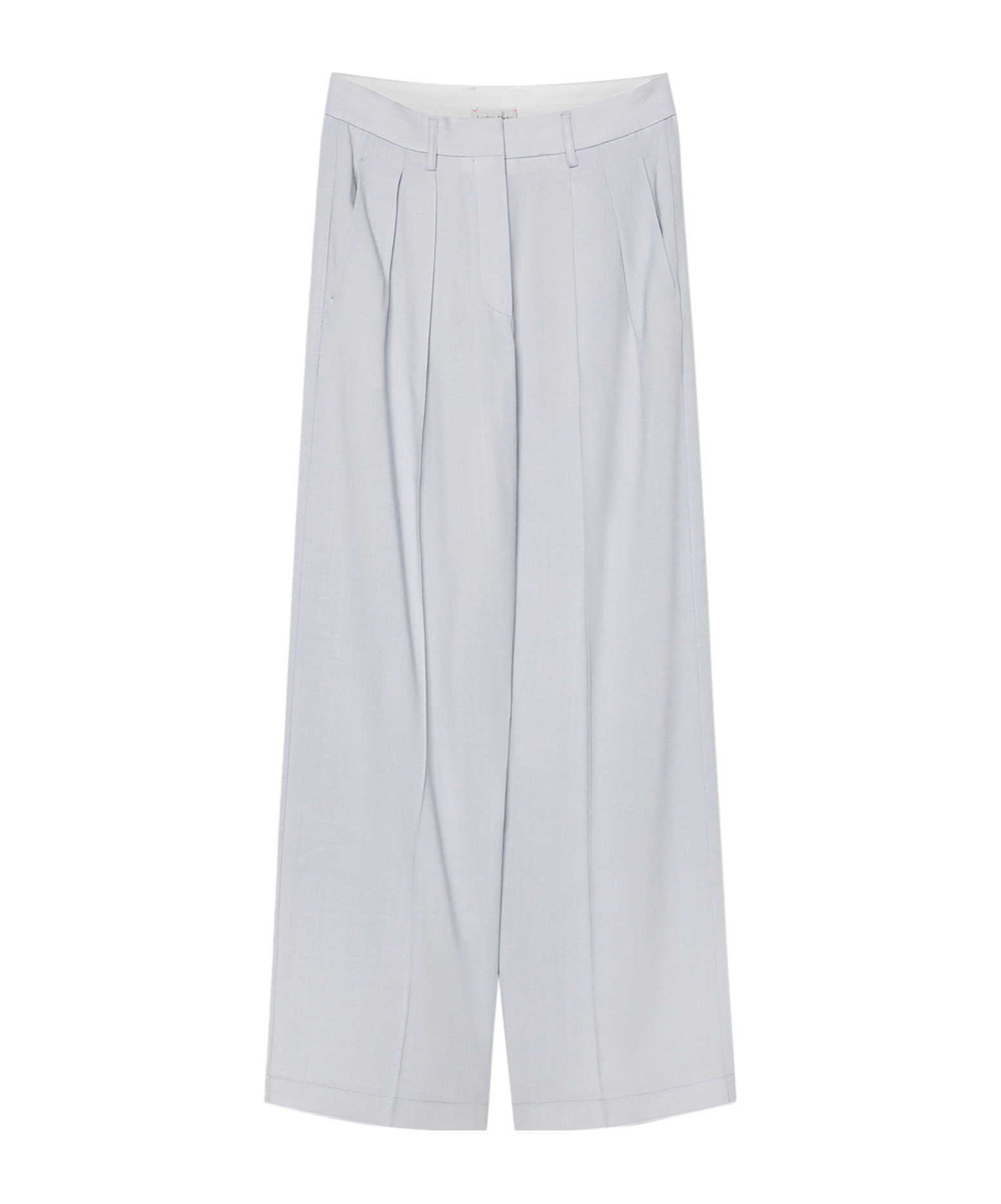 Forte Forte Sartorial Wide-leg Trousers In Wool Viscose Twill In White