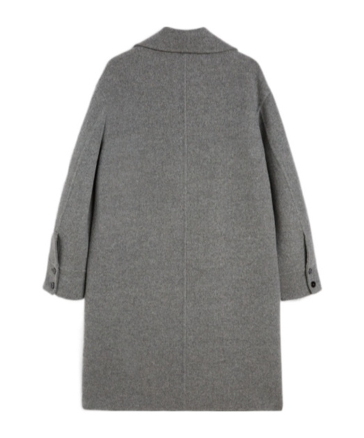 Jil Sander Single-breasted Oversized Coat In Gray