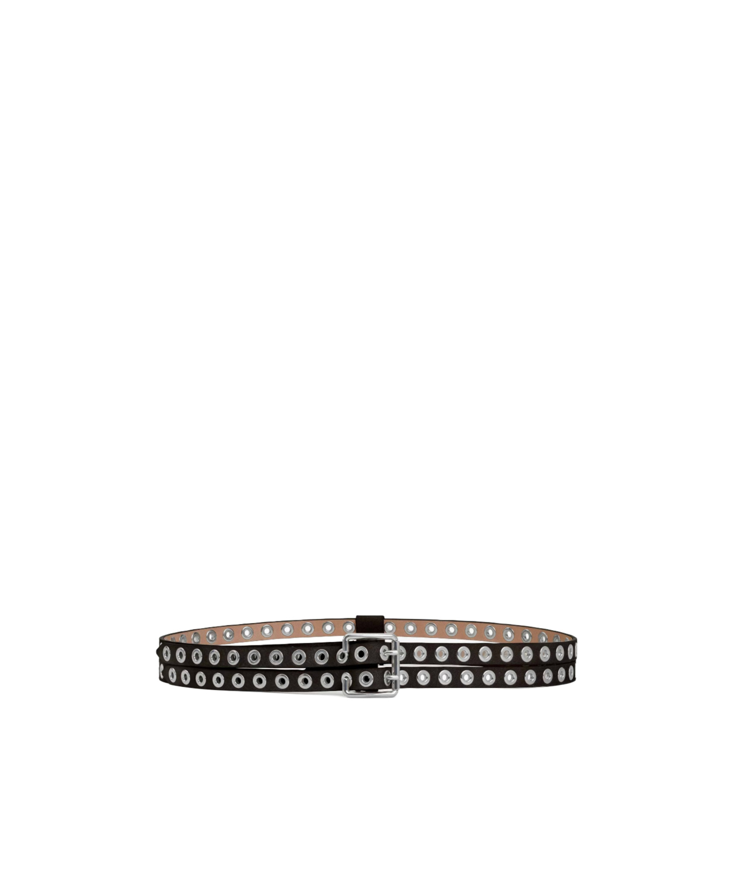 Alaïa Biker Double Belt In Nubuck