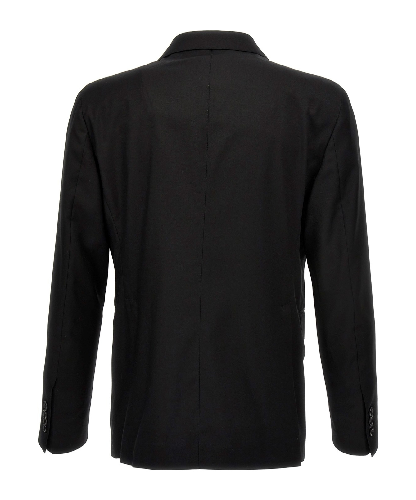Tagliatore Naples Suit With Double Breasted Jacket In Black