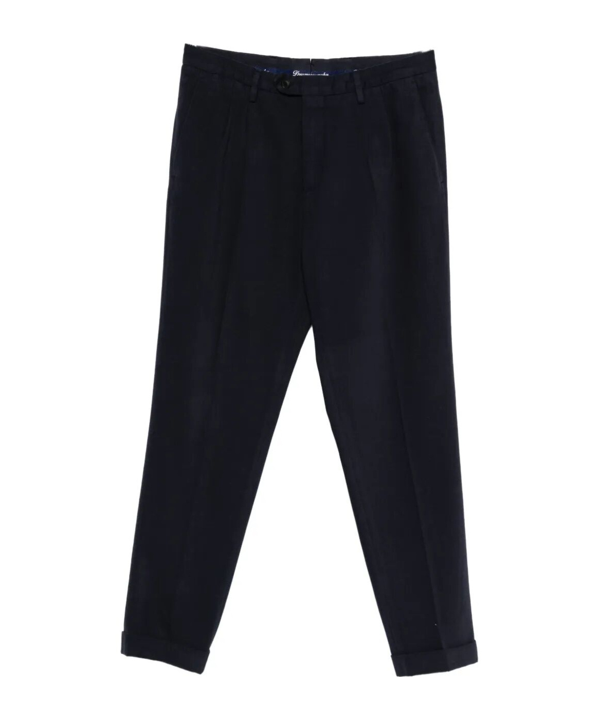 Drumohr Pleated Cotton Pants In Animal Print