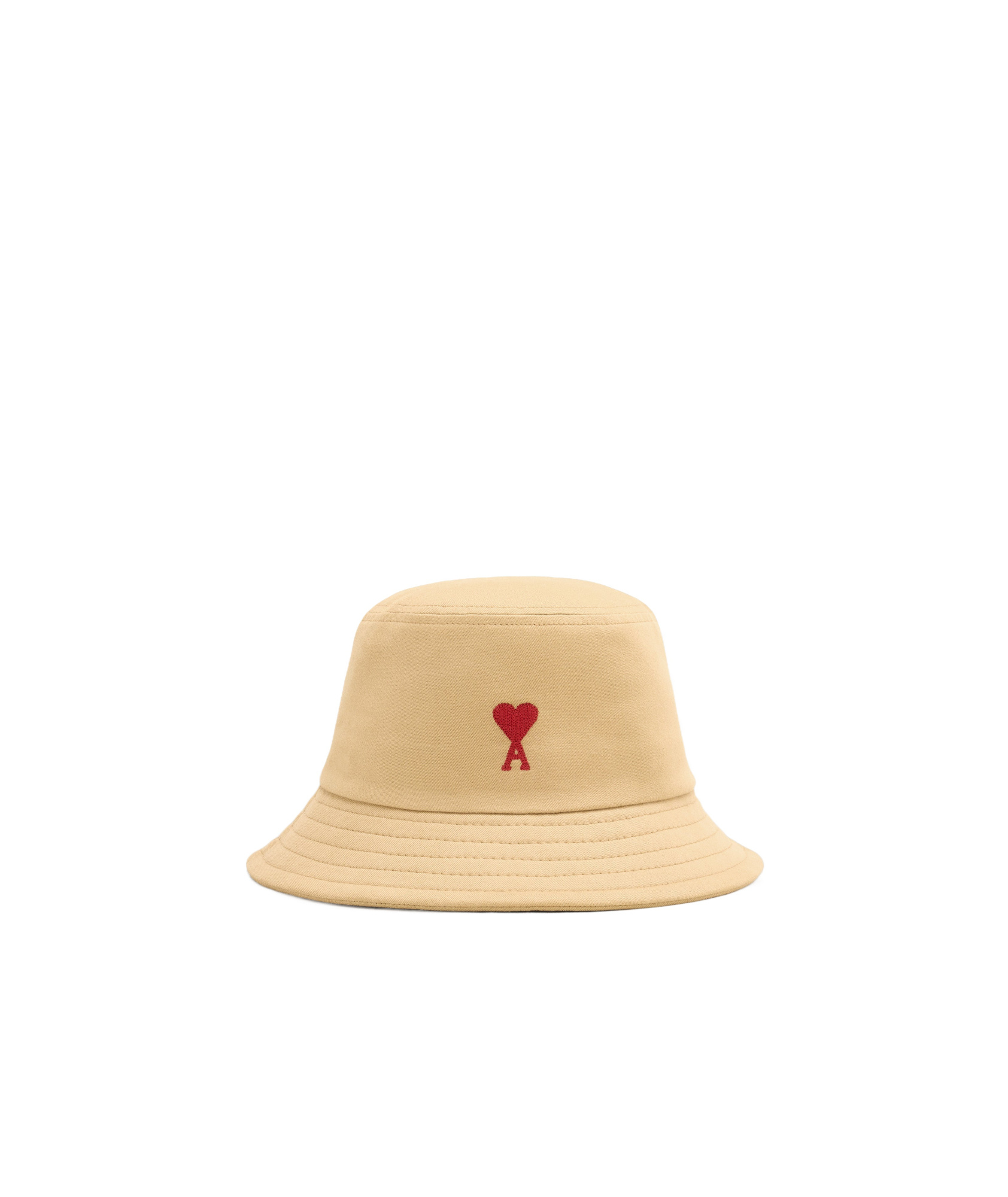 Ami Alexandre Mattiussi Ami Paris Ami De Coeur Embroidery Bucket Hat In Nude