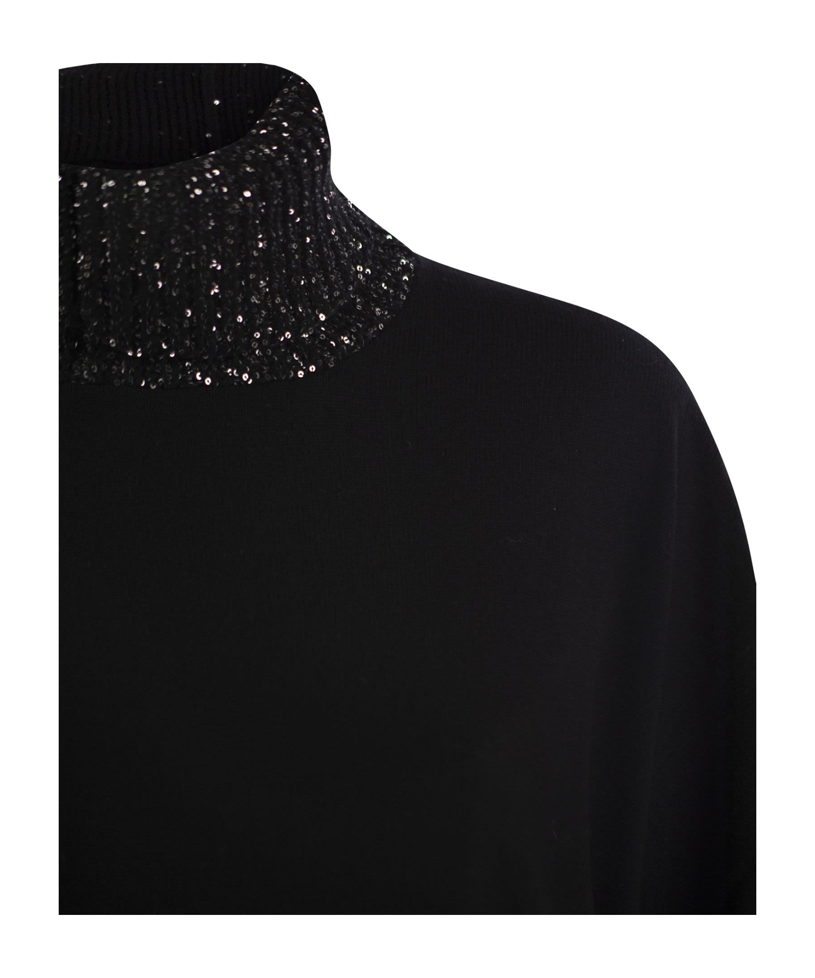 Fabiana Filippi Turtleneck Sweater In Black