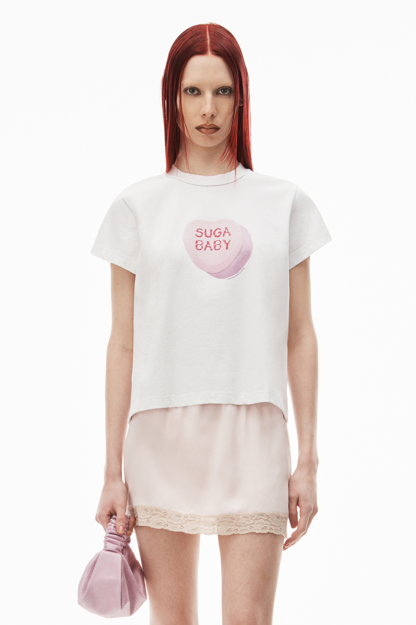 Alexander Wang Logo Short-sleeved T-shirt In White