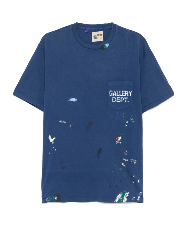 Gallery Dept. Vintage Logo Painted T-shirt In Blue
