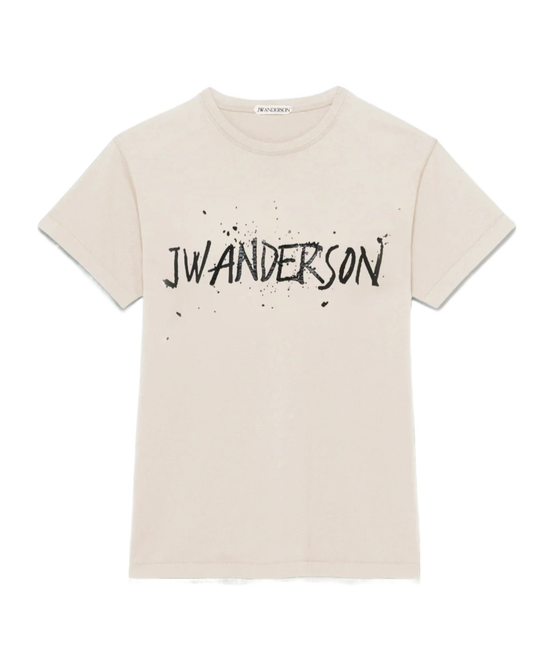 Jw Anderson Mens Circular T-shirt In Ecru In Neutral