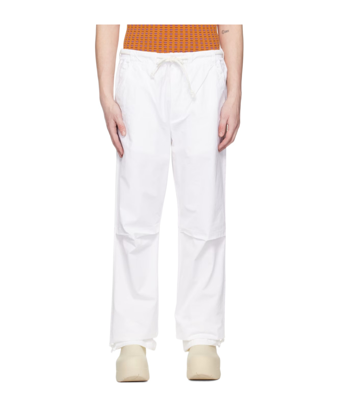 Darkpark White Jordan Trousers In White