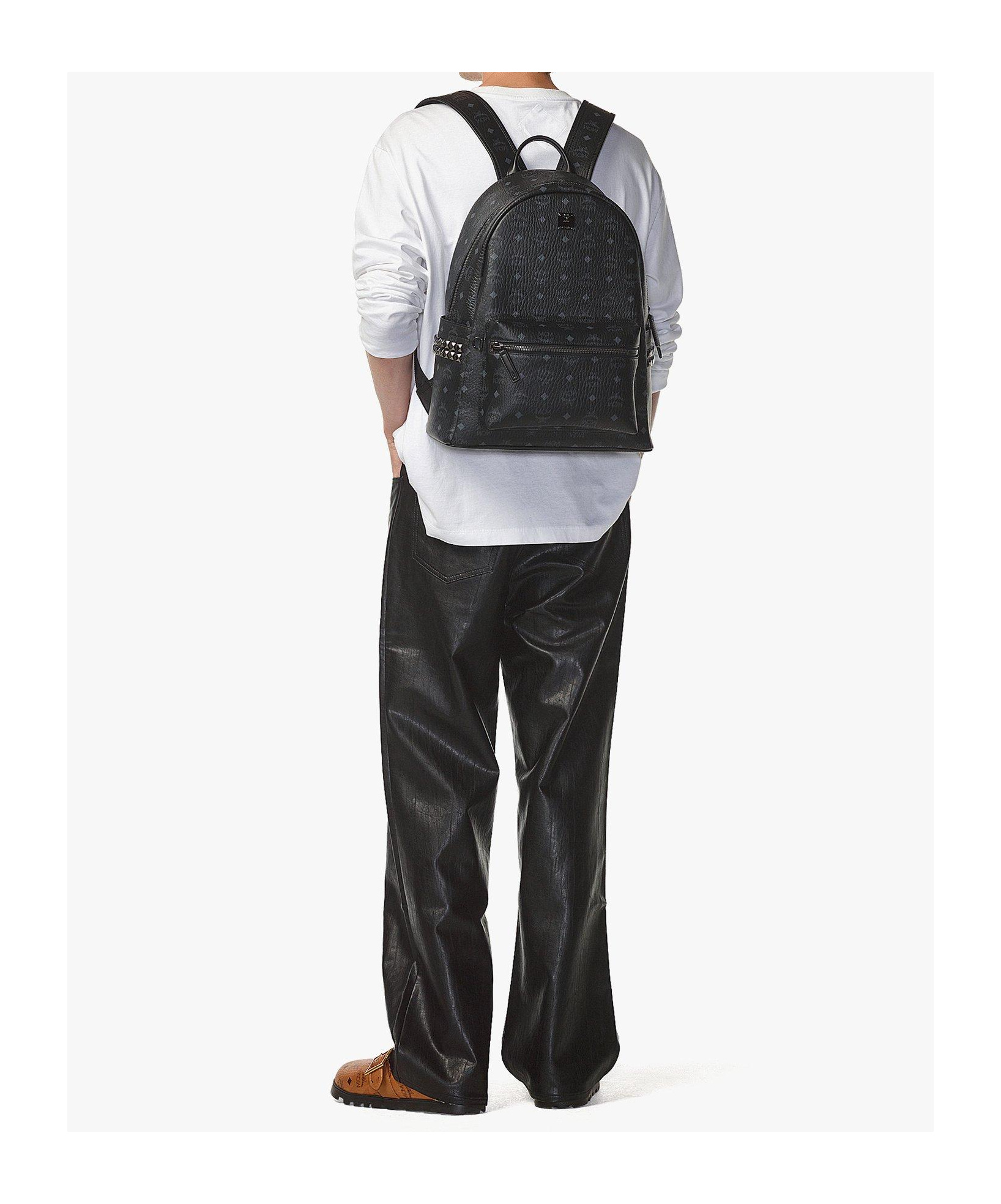 Mcm Stark Medium Backpack In Black