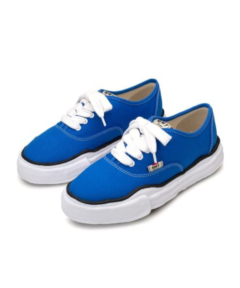 Miharayasuhiro Baker Round Toe Irregular Sneakers In Blue