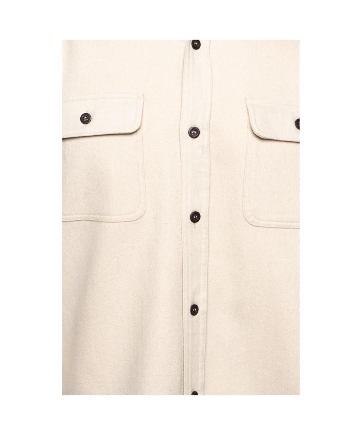 Paul & Shark Long-sleeved Shirt Jacket In Light Beige