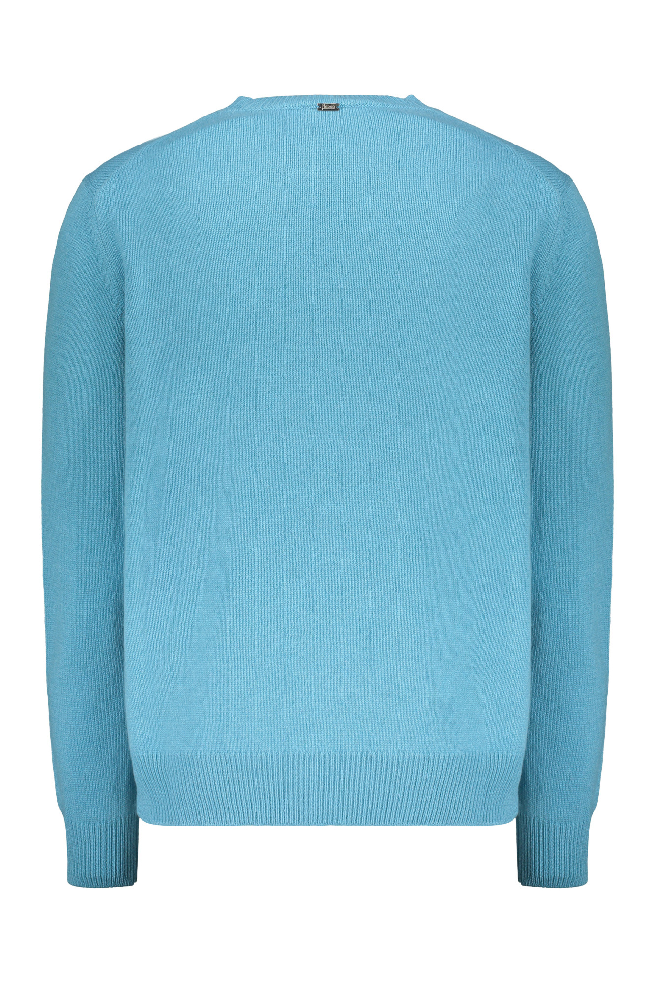 Herno Crew Neck Sweater In Blue