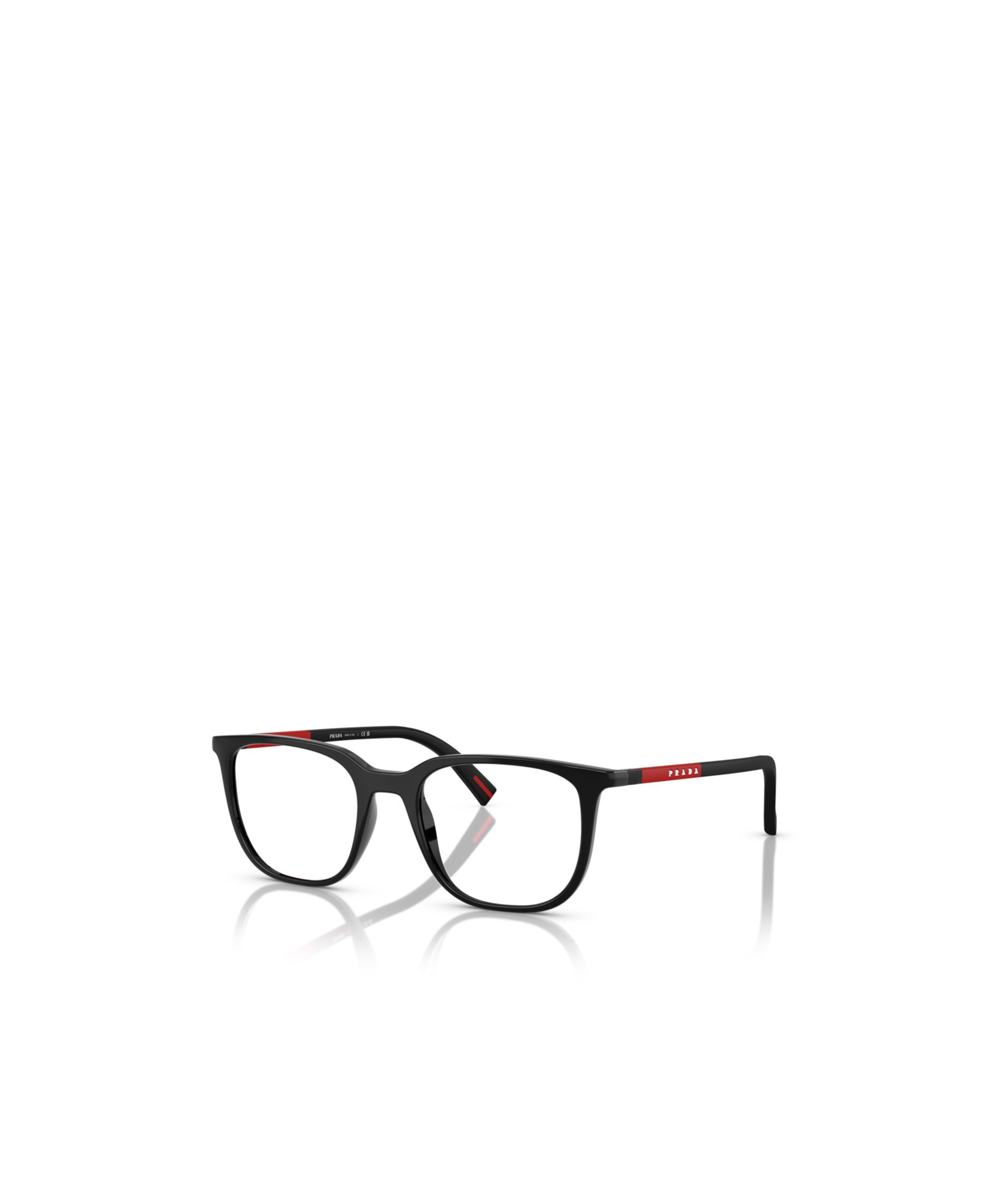 Prada Linea Rossa Ps 04rv Czh1o1 Blu Trasparente Glasses In Black