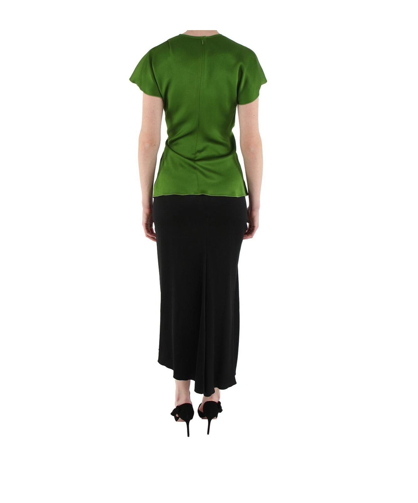 Shop Victoria Beckham Zippered Skirt In Black