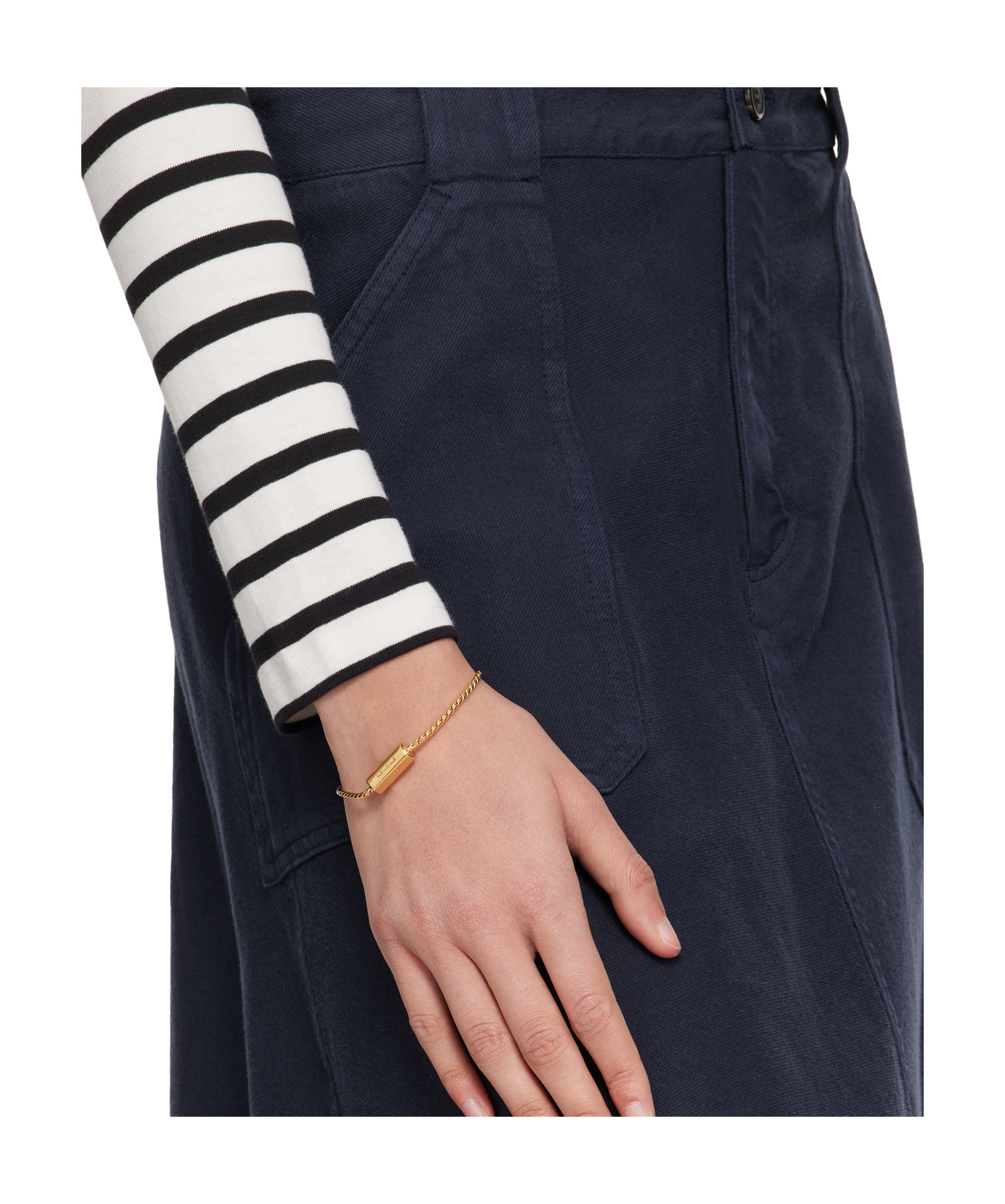 Apc Gold Angle Bracelet In Yellow