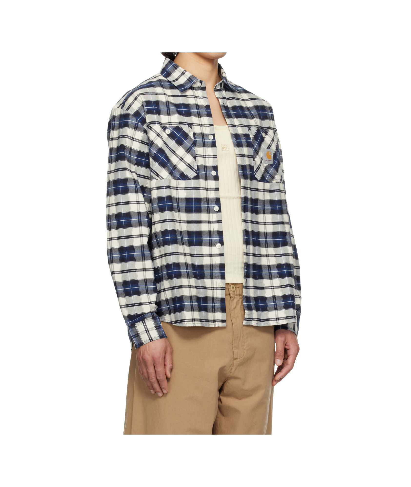 Carhartt Checkered Shirt In Blue