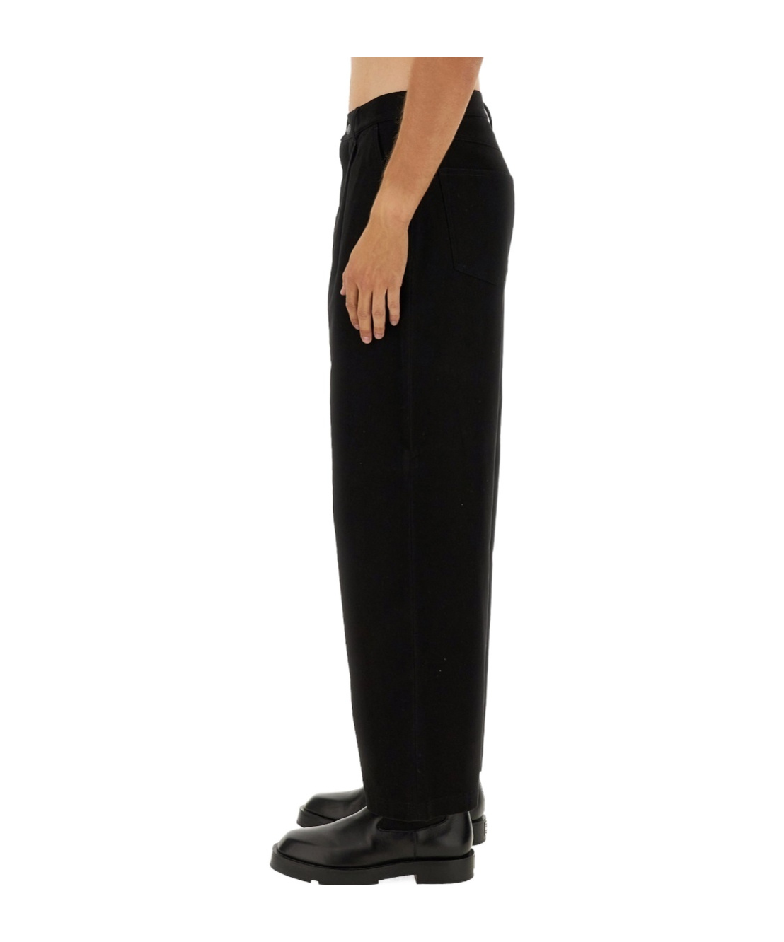 Moschino Regular Fit Barcode Trousers In Black